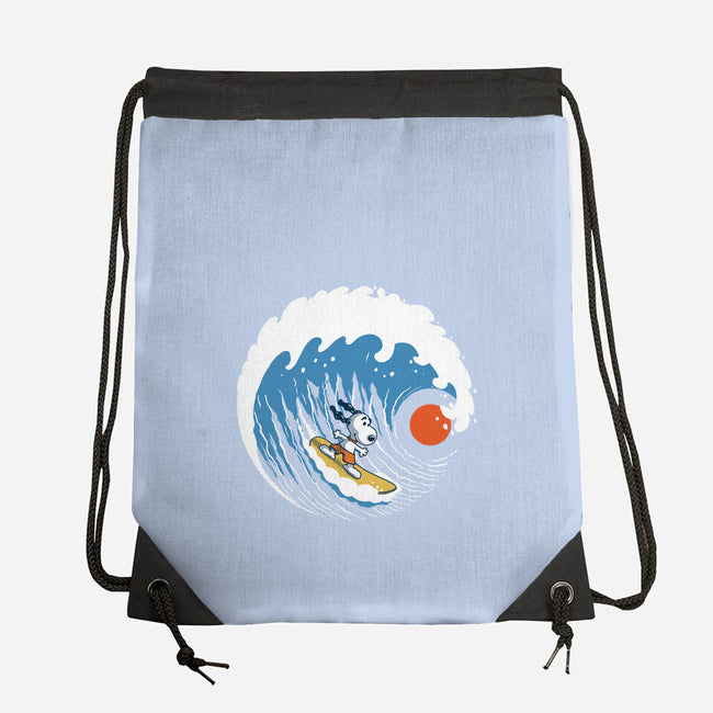 Big Wave Adventure-None-Drawstring-Bag-erion_designs
