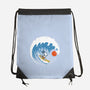 Big Wave Adventure-None-Drawstring-Bag-erion_designs