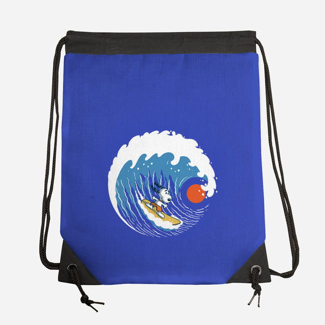 Big Wave Adventure-None-Drawstring-Bag-erion_designs