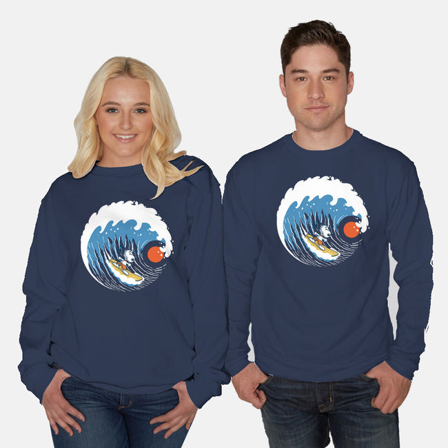 Big Wave Adventure-Unisex-Crew Neck-Sweatshirt-erion_designs