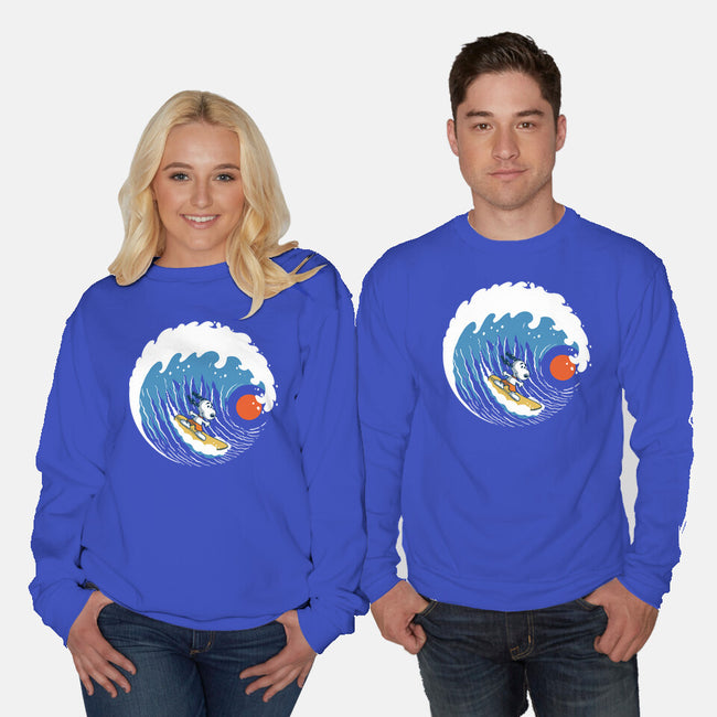 Big Wave Adventure-Unisex-Crew Neck-Sweatshirt-erion_designs