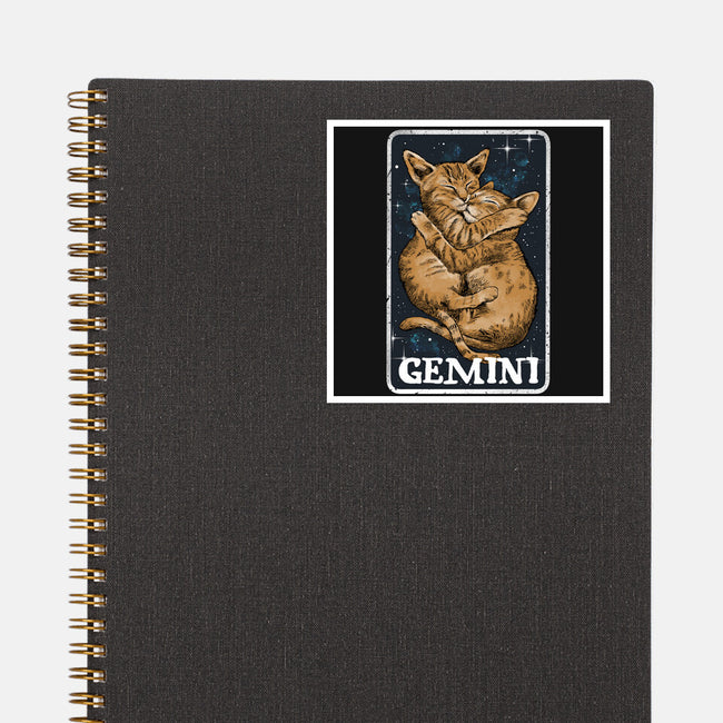Gemini Cat-None-Glossy-Sticker-zascanauta