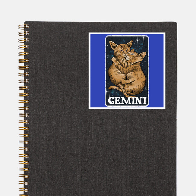 Gemini Cat-None-Glossy-Sticker-zascanauta