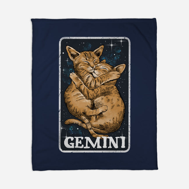 Gemini Cat-None-Fleece-Blanket-zascanauta