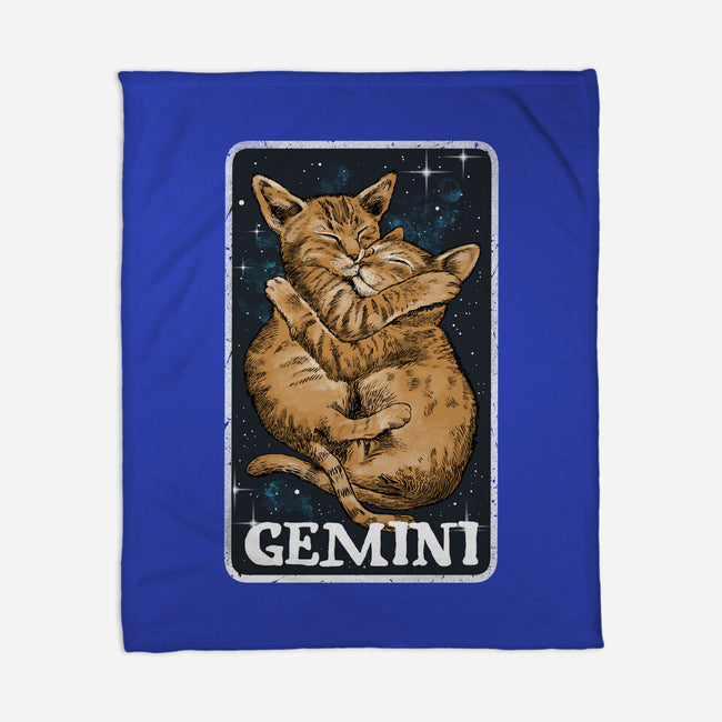 Gemini Cat-None-Fleece-Blanket-zascanauta