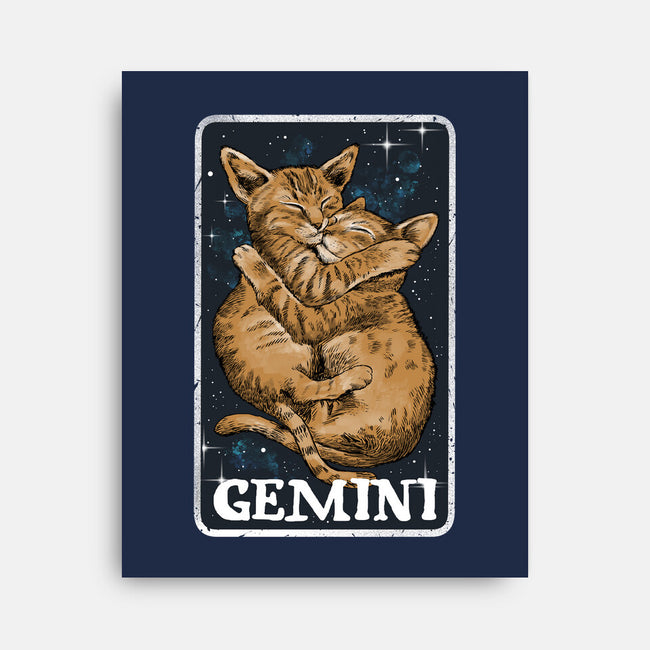 Gemini Cat-None-Stretched-Canvas-zascanauta