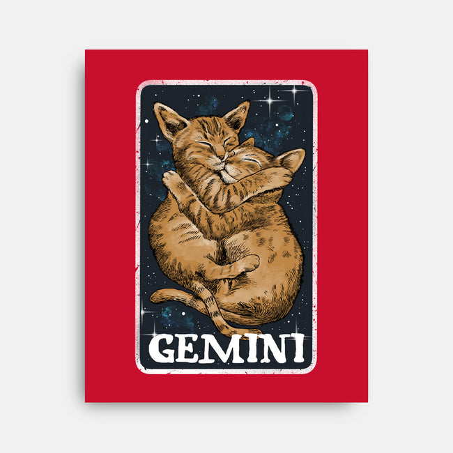 Gemini Cat-None-Stretched-Canvas-zascanauta