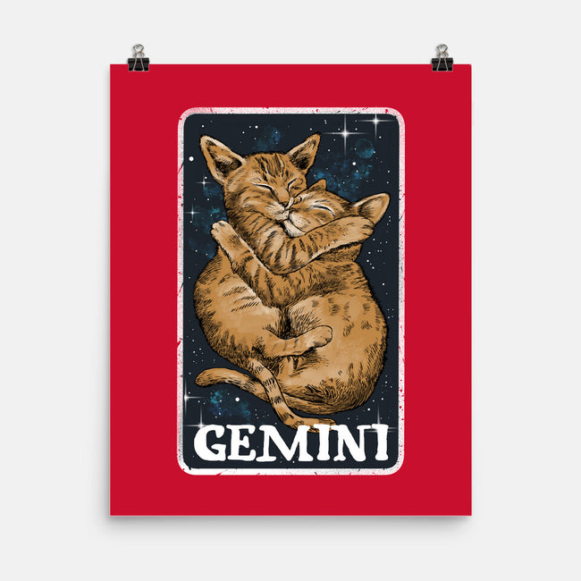 Gemini Cat-None-Matte-Poster-zascanauta