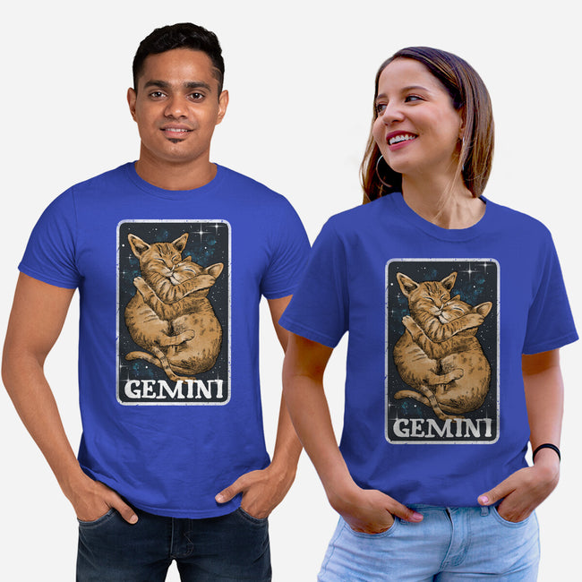 Gemini Cat-Unisex-Basic-Tee-zascanauta