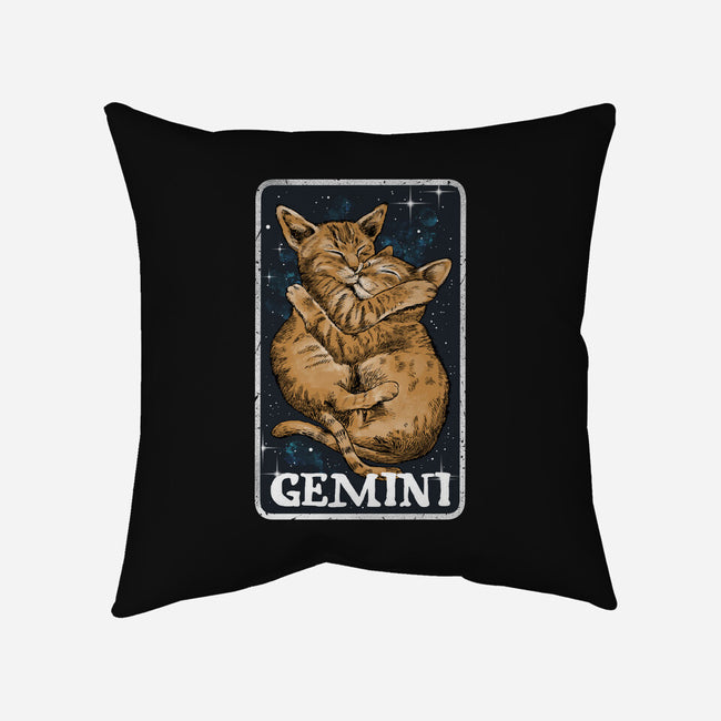 Gemini Cat-None-Removable Cover w Insert-Throw Pillow-zascanauta