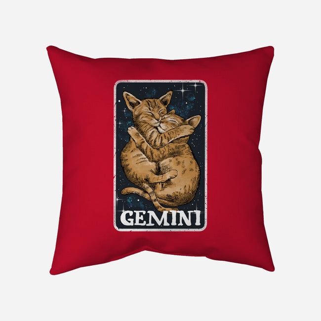Gemini Cat-None-Removable Cover w Insert-Throw Pillow-zascanauta
