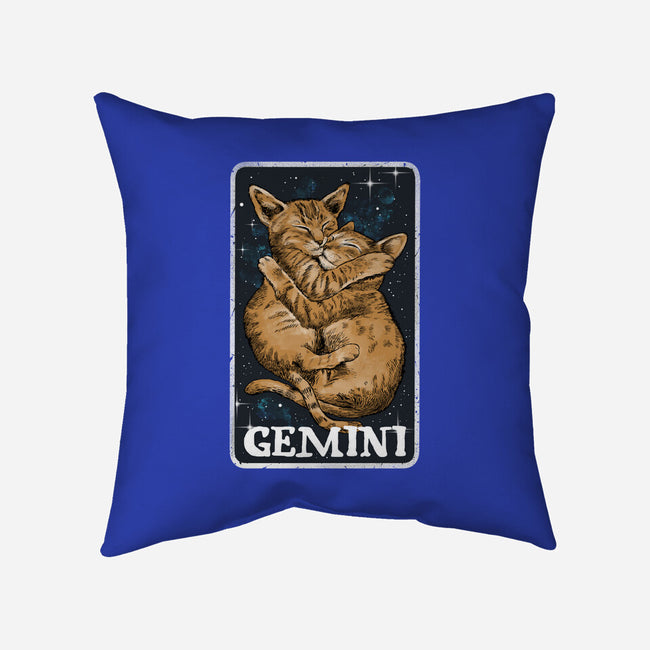 Gemini Cat-None-Removable Cover w Insert-Throw Pillow-zascanauta