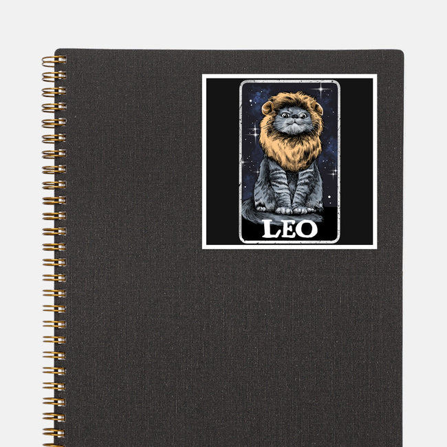 Leo Cat-None-Glossy-Sticker-zascanauta