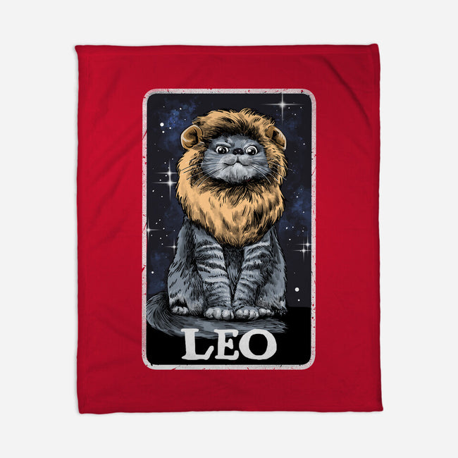Leo Cat-None-Fleece-Blanket-zascanauta