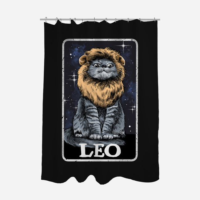 Leo Cat-None-Polyester-Shower Curtain-zascanauta