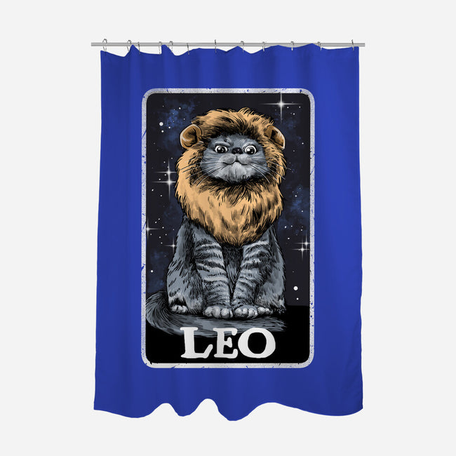 Leo Cat-None-Polyester-Shower Curtain-zascanauta