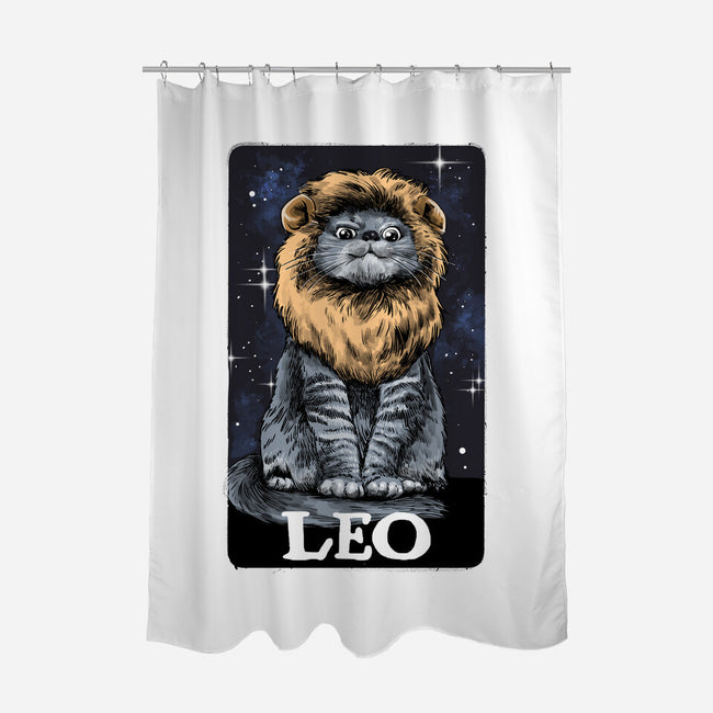 Leo Cat-None-Polyester-Shower Curtain-zascanauta