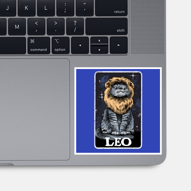 Leo Cat-None-Glossy-Sticker-zascanauta