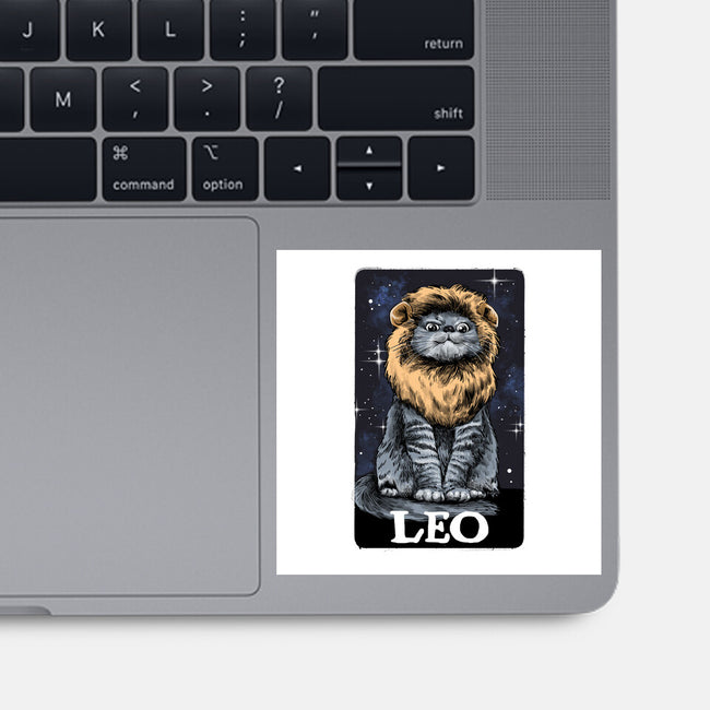 Leo Cat-None-Glossy-Sticker-zascanauta