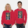 Leo Cat-Unisex-Crew Neck-Sweatshirt-zascanauta