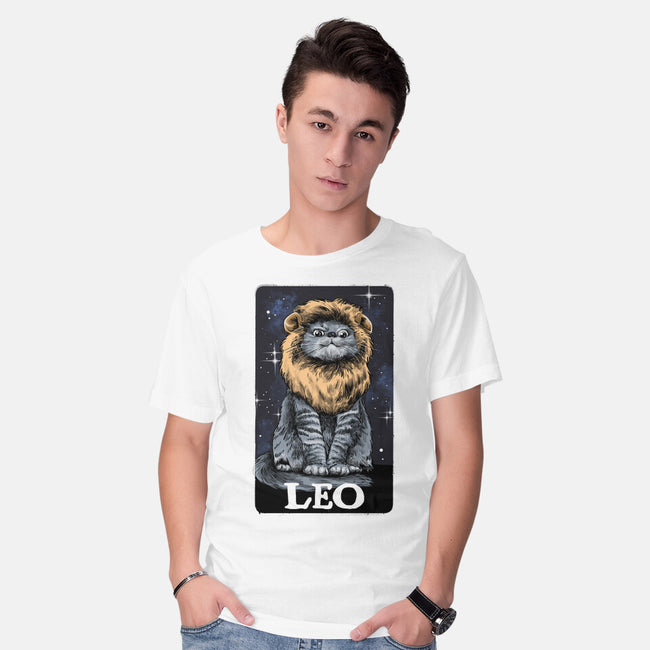 Leo Cat-Mens-Basic-Tee-zascanauta