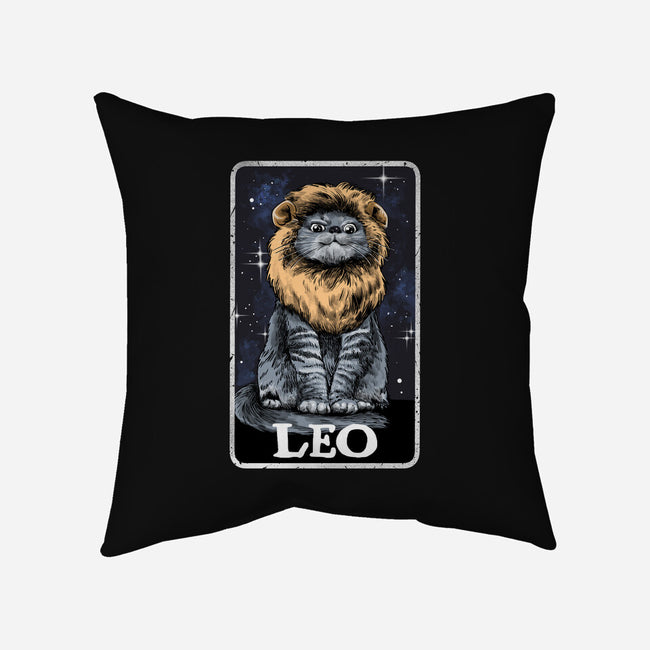 Leo Cat-None-Removable Cover w Insert-Throw Pillow-zascanauta