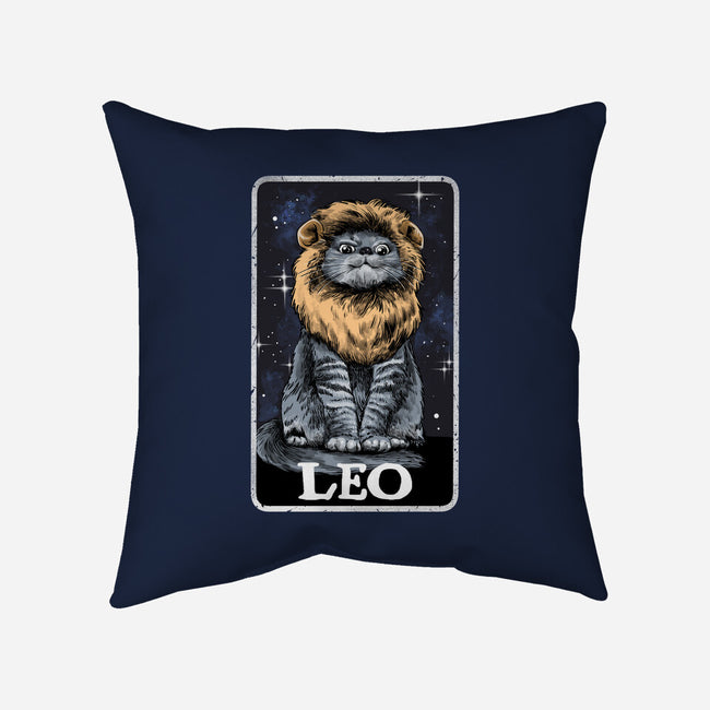 Leo Cat-None-Removable Cover w Insert-Throw Pillow-zascanauta