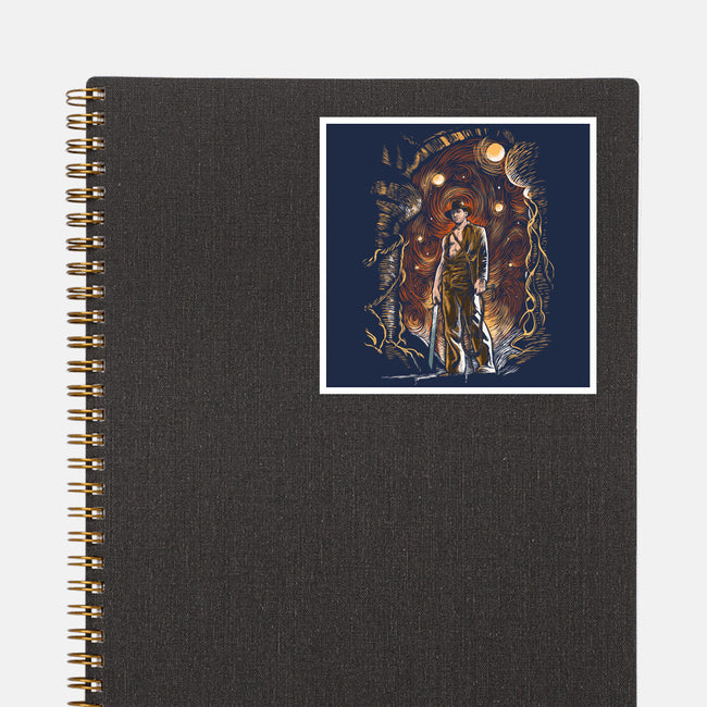 Starry Indy-None-Glossy-Sticker-zascanauta