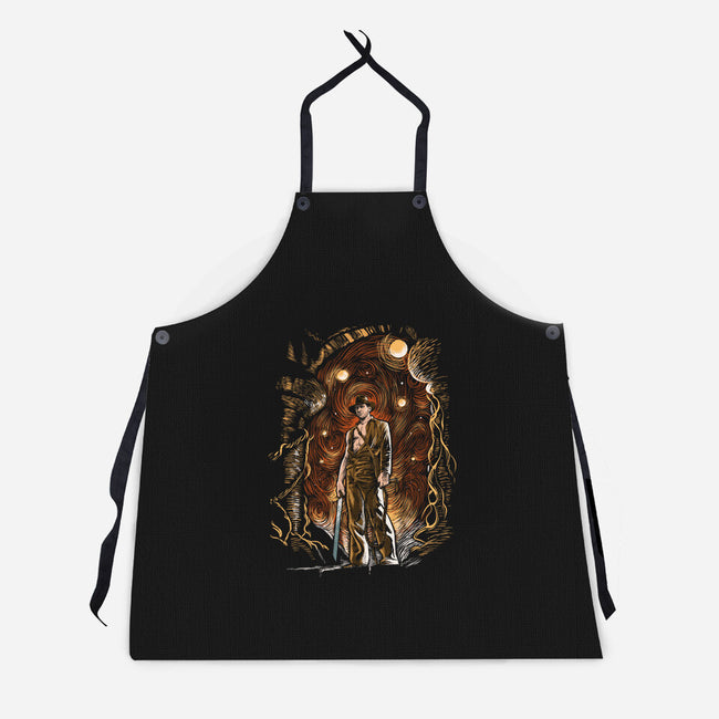 Starry Indy-Unisex-Kitchen-Apron-zascanauta