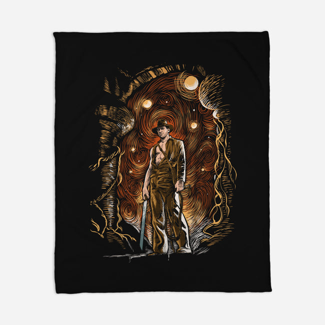 Starry Indy-None-Fleece-Blanket-zascanauta