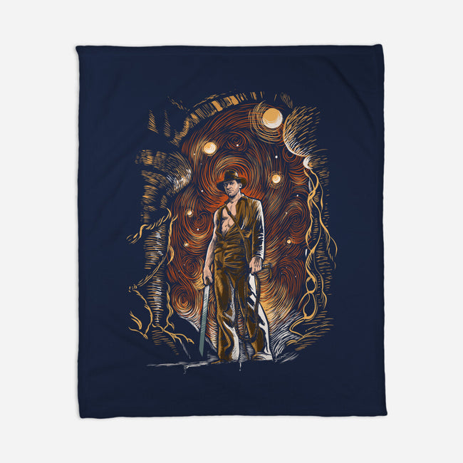 Starry Indy-None-Fleece-Blanket-zascanauta