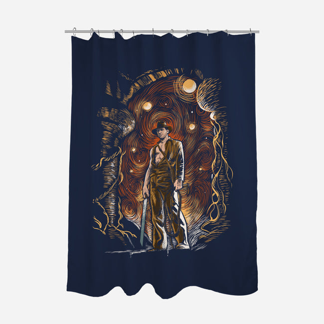 Starry Indy-None-Polyester-Shower Curtain-zascanauta