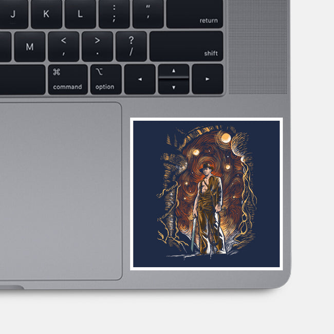 Starry Indy-None-Glossy-Sticker-zascanauta