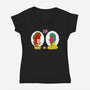 Sitcom Comic-Womens-V-Neck-Tee-demonigote