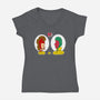 Sitcom Comic-Womens-V-Neck-Tee-demonigote