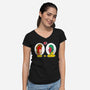Sitcom Comic-Womens-V-Neck-Tee-demonigote