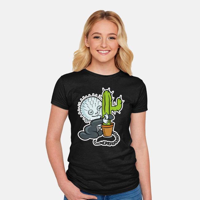 Baby Terror-Womens-Fitted-Tee-demonigote