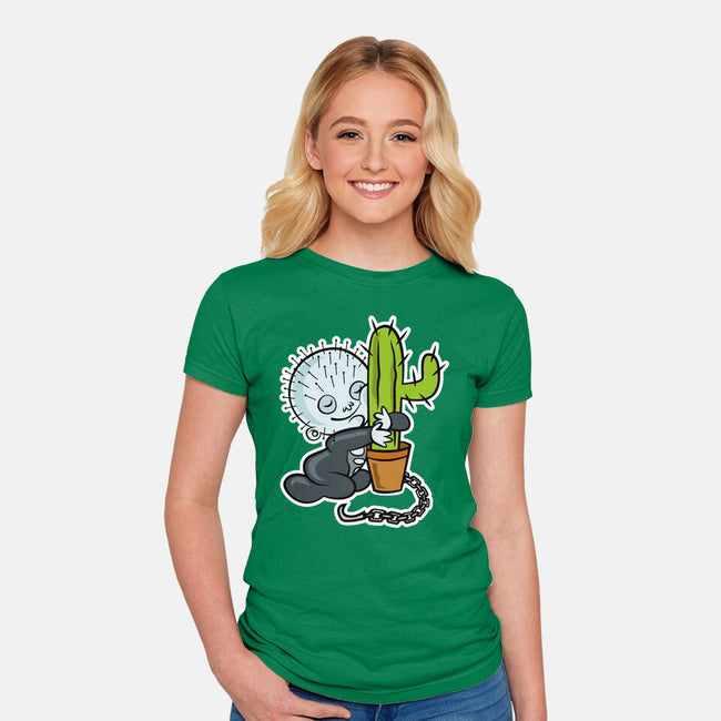 Baby Terror-Womens-Fitted-Tee-demonigote