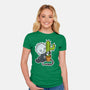 Baby Terror-Womens-Fitted-Tee-demonigote