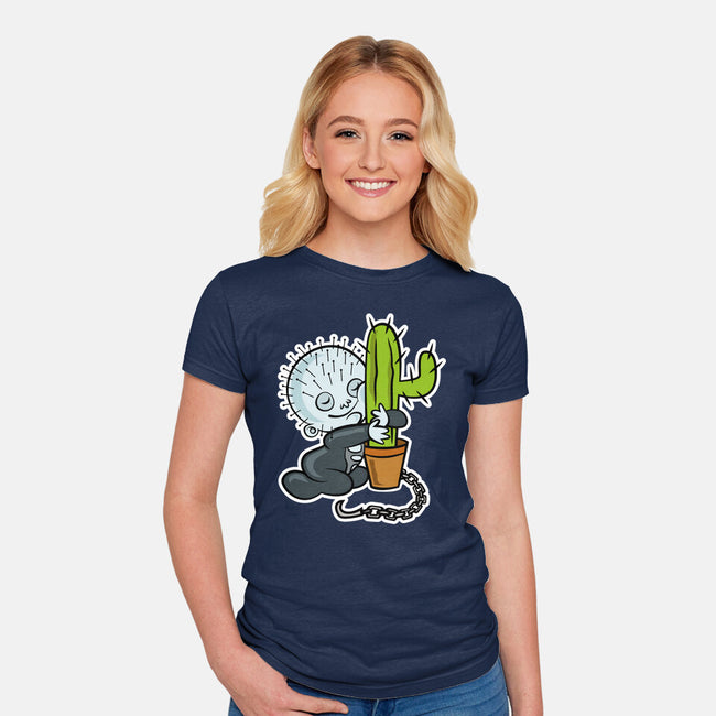 Baby Terror-Womens-Fitted-Tee-demonigote