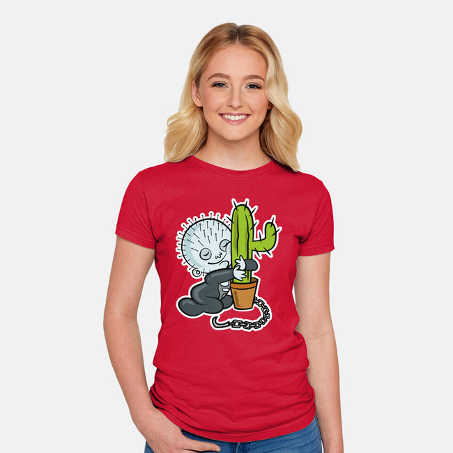 Baby Terror-Womens-Fitted-Tee-demonigote