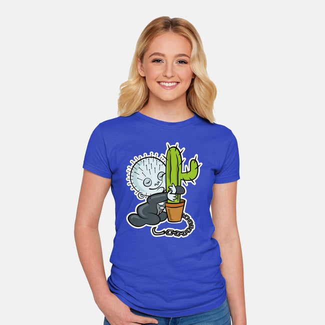 Baby Terror-Womens-Fitted-Tee-demonigote