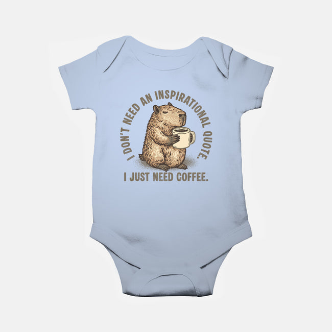 I Just Need A Coffee-Baby-Basic-Onesie-glitchygorilla
