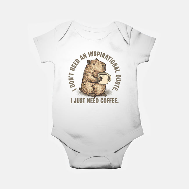 I Just Need A Coffee-Baby-Basic-Onesie-glitchygorilla