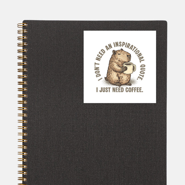 I Just Need A Coffee-None-Glossy-Sticker-glitchygorilla