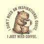 I Just Need A Coffee-None-Adjustable Tote-Bag-glitchygorilla