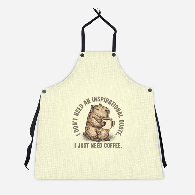 I Just Need A Coffee-Unisex-Kitchen-Apron-glitchygorilla