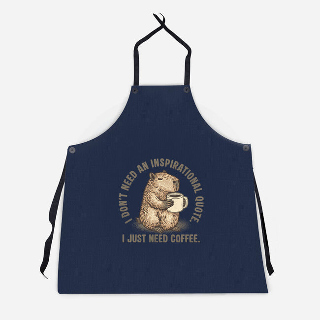 I Just Need A Coffee-Unisex-Kitchen-Apron-glitchygorilla