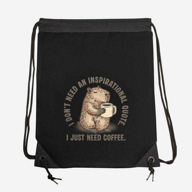I Just Need A Coffee-None-Drawstring-Bag-glitchygorilla