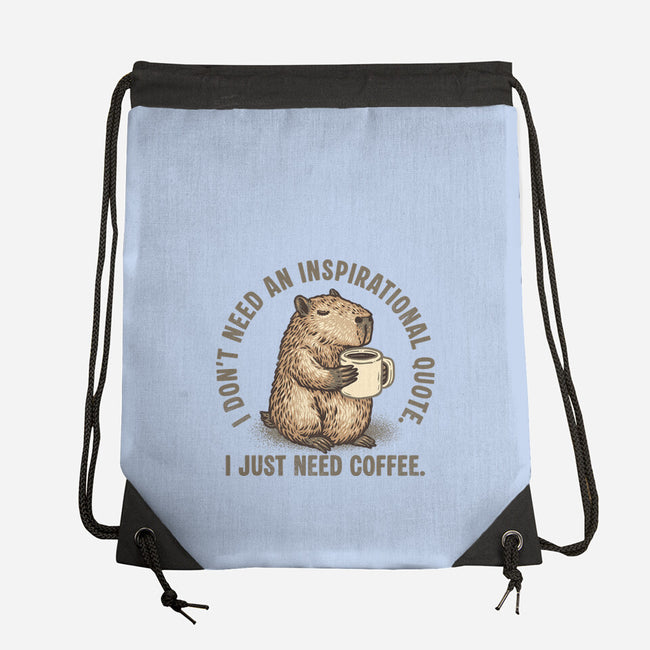 I Just Need A Coffee-None-Drawstring-Bag-glitchygorilla